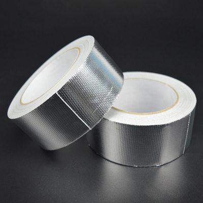 Glasfaser-Isolierung verstärkte Aluminiumfolie-Band-silbernen Hochleistungsstoff