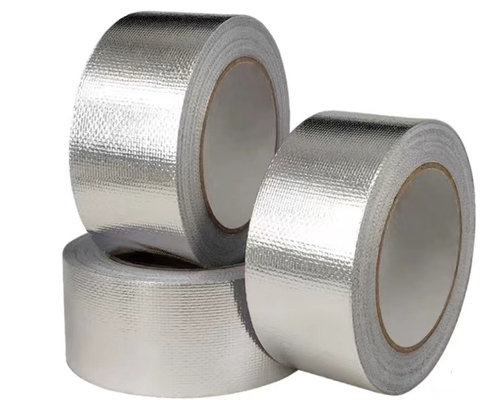 Glasfaser-Isolierung verstärkte Aluminiumfolie-Band-silbernen Hochleistungsstoff