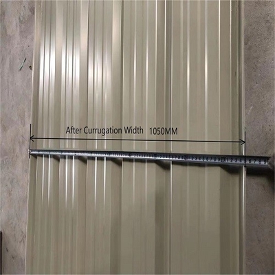 Breite 1200mm runzelte galvanisiertes Stahldach-Blatt für Baumaterialien