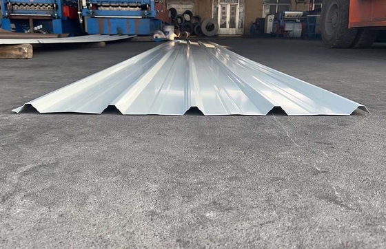 0.6mm Wellstahlblech Weiß Grün SGCC für Dachbleche