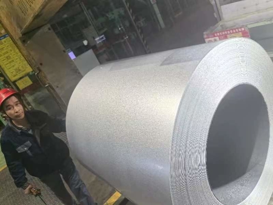 JISG3322 G550 Kaltgewalzte Galvalum-Stahlspule 600 mm - 1500 mm Breite