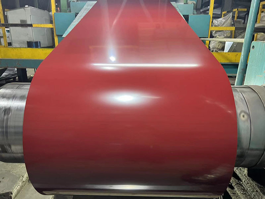 Breite 600-1250mm Zinkbeschichtung 40-275g PPGL Stahlspule für Baustoffe