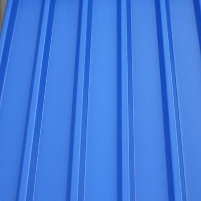 Blaue Farbe G550 680mm beschichtete vorgestrichene Galvalume Stahlspulen-Deckung