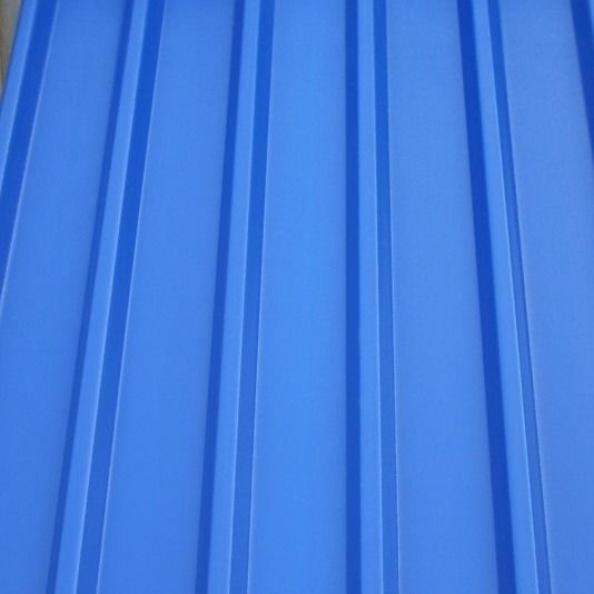 Blaue Farbe G550 680mm beschichtete vorgestrichene Galvalume Stahlspulen-Deckung