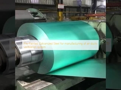 Vorgefärbtes galvanisiertes Stahl für die Herstellung von Lüftungssystemen für Luftkanäle