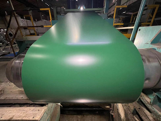 Vorgefärbte Gi-Stahlspule / PPGI-Grünfarbbeschichtete galvanisierte Stahlfolie in Spule